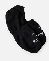 Meia Rip Curl Single Invisible Black Pack 3 Unidades