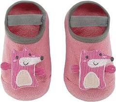 Meia Sapatilha Anti Derrapante Com Aplique Raposa - Buba Meia Sapatilha Anti Derrapante Com Aplique Raposa - Buba