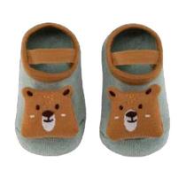 Meia sapatilha anti derrapante urso 6-12 meses Meia sapatilha anti derrapante urso 6-12 meses