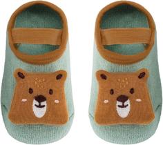 Meia Sapatilha Antiderrapante Com Aplique Urso P Buba 14520 Meia Sapatilha Antiderrapante Com Aplique Urso P Buba 14520