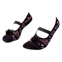 Meia Sapatilha Aplique Desenhos Sola Antiderrapante Puket Meia Sapatilha Aplique Desenhos Sola Antiderrapante Puket