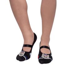 Meia Sapatilha Aplique Desenhos Sola Antiderrapante Puket Meia Sapatilha Aplique Desenhos Sola Antiderrapante Puket