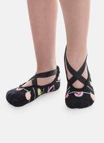 Meia Sapatilha Ballet Menina Frutas Preto 23 a 33 Meia Sapatilha Ballet Menina Frutas Preto 23 a 33