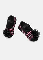 Meia Sapatilha Bebê Menina Antiderrapante Com Aplique Coração - Puket Meia Sapatilha Bebê Menina Antiderrapante Com Aplique Coração - Puket