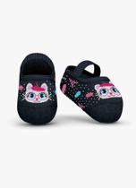 Meia Sapatilha Bebê Menina Antiderrapante Gata - Puket