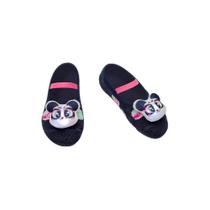 Meia Sapatilha Bebê Menina com Aplique de Led Panda Miami - Puket