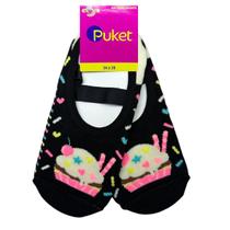 Meia Sapatilha Boneca Feminina Puket Cake 7239-010605587 Meia Sapatilha Boneca Feminina Puket Cake 7239-010605587