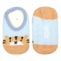 Meia Sapatilha Colorida Antiderrapante Bebê Tamanho 21 a 25 Pimpolho Menino