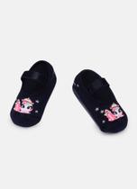 Meia Sapatilha com Sola Emborrachada Bebê Menina Unicórnio Skate - Puket