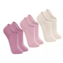 Meia Sapatilha Feminina Lupo kit 3 Pçs Sport Colorida - 0967 Meia Sapatilha Feminina Lupo kit 3 Pçs Sport Colorida - 0967