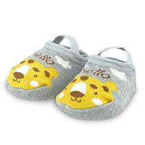 Meia Sapatilha Infantil Antiderrapante (06 a 12Meses) e (01 a 03Anos) Baby Adoleta Bebê Cor:OnçaTamanho:06 a 12 Meses