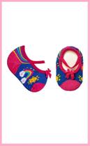 Meia Sapatilha Infantil Antiderrapante - Menina Bebê Arco Iris