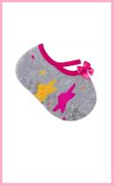 Meia Sapatilha Infantil Antiderrapante - Menina Bebê Estrela