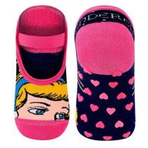 Meia Sapatilha Infantil Antiderrapante Princesas Lupo