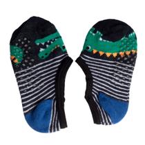 Meia Sapatilha infantil bebê Selene Antiderrapante Preto e Branco