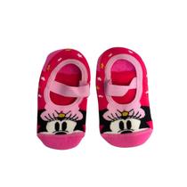 Meia Sapatilha Infantil Menina Minnie Mouse Antiderrapante Lupo