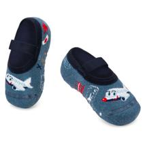 Meia Sapatilha Infantil Puket Baby Avião