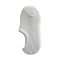 Meia Sapatilha Invisível Branca Basic+ com Silicone Confortável