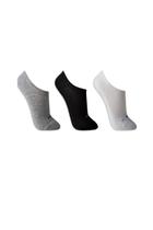 Meia Sapatilha Lupo Kit3 Sport Preto Cinza Branco