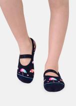 Meia Sapatilha Menina Antiderrapante Puket Guarda Chuva 28 a 33