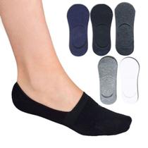 Meia Sapatilha Mesclada Kit 3 unidades (Unissex) Boca Larga Meia Sapatilha Mesclada Kit 3 unidades (Unissex) Boca Larga