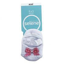 Meia Sapatilha Para Recém Nascido Selene Com Lacinho Macia E Confortável Em Algodão 1075 001 500 Meia Sapatilha Para Recém Nascido Selene Com Lacinho Macia E Confortável Em Algodão 1075 001 500
