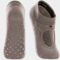 Meia Sapatilha Pilates Lupo Antiderrapante - Cinza - 33/36