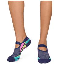 Meia sapatilha pilates puket cor:azul/rosatamanho:34.39 Meia sapatilha pilates puket cor:azul/rosatamanho:34.39
