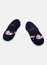 Meia Sapatilha Puket Antiderrapante com Aplique Bebê Menina Unicórnio Skate Azul Marinho 15 a 22 Meia Sapatilha Puket Antiderrapante com Aplique Bebê Menina Unicórnio Skate Azul Marinho 15 a 22