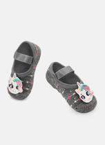 Meia Sapatilha Puket Bebê Menina Antiderrapante Unicórnio Mescla Escuro 0 a 12 Meses Meia Sapatilha Puket Bebê Menina Antiderrapante Unicórnio Mescla Escuro 0 a 12 Meses