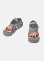 Meia Sapatilha Puket Bebê Menina Pug Mescla Escuro 0 a 12 Meses Meia Sapatilha Puket Bebê Menina Pug Mescla Escuro 0 a 12 Meses