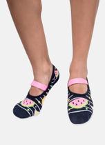 Meia Sapatilha Puket Feminina Antiderrapante Frutas Azul Marinho 34 a 39 Meia Sapatilha Puket Feminina Antiderrapante Frutas Azul Marinho 34 a 39