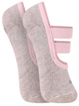 Meia Sapatilha Yoga Pilates Antiderrapante Fita Dupla Trifil