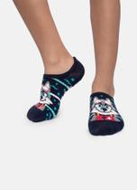 Meia Sapatinho Puket Antiderrapante Menino Lobo Azul Marinho 23 a 33 Meia Sapatinho Puket Antiderrapante Menino Lobo Azul Marinho 23 a 33