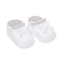 Meia Selene Bebê RN Sapatinho com Apliques - 1003.001 Meia Selene Bebê RN Sapatinho com Apliques - 1003.001