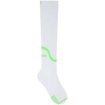 Meia Selene Fem de Compressão 3/4 Branco-Verde Limão Meia Selene Fem de Compressão 3/4 Branco-Verde Limão