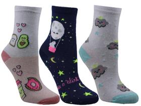 Meia Selene Infantil C/Médio Kit C/3 R.2451-002 Meia Selene Infantil C/Médio Kit C/3 R.2451-002
