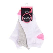 Meia Selene Sapatiha Esportiva Kit C/3 33 Ao 39 4790