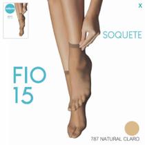 Meia Selene Soquete - 15 Fio - 2 pares Meia Selene Soquete - 15 Fio - 2 pares