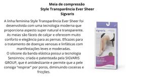 Meia Sigvaris 3/4 782A Ever Sheer 20-30 Mmhg Ponteira Aberta