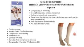 Meia Sigvaris 3/4 862 20-30 Mmhg Ponteirafechada Natural Gg3