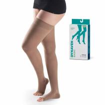 Meia Sigvaris 7/8 Dynaven Basic 20-30 Mmhg Bege Meia Coxa