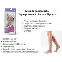Meia Sigvaris Audace 15-20mmhg 3/4 120A Ponteira Aberta