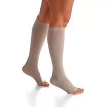 Meia Sigvaris Select Comfort Premium 3/4 Alta Compressão Ponteira Aberta (30-40 mmHg) 863