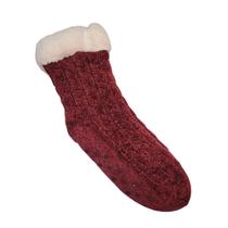 Meia slipper socks vinho lrf 0008