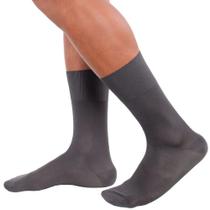 Meia Social Masculina Clássica - Grafite - Lupo