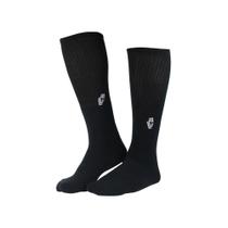 Meia socks core cano alto preta lisa