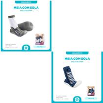 Meia Solado Antiderrapante Infantil Bebê Menino Pimpolho Meia Solado Antiderrapante Infantil Bebê Menino Pimpolho