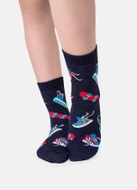 Meia Soquete Puket Menino Tênis Azul Marinho 23 a 33 Meia Soquete Puket Menino Tênis Azul Marinho 23 a 33