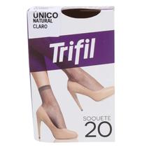 Meia Soquete Social Básica Natural Claro Fio 20 - Trifil Meia Soquete Social Básica Natural Claro Fio 20 - Trifil